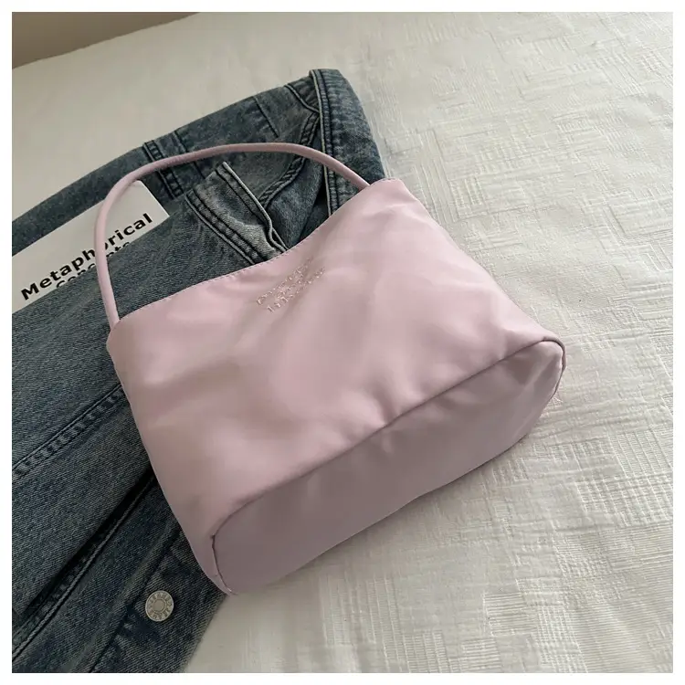 Light Blue Nylon Shoulder Bag for Women 2024 — feature 18