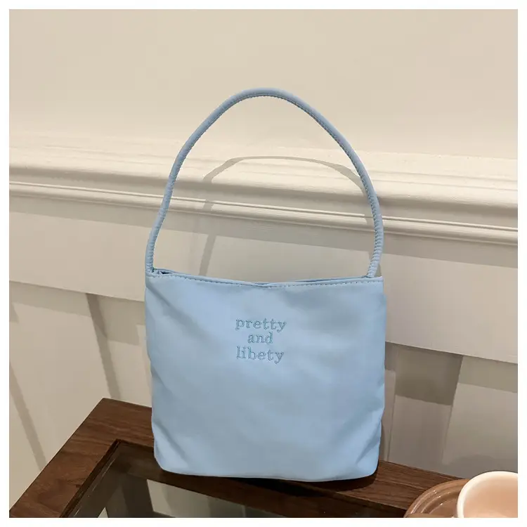Light Blue Nylon Shoulder Bag for Women 2024 — feature 27