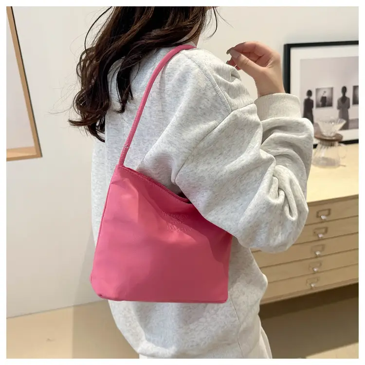 Light Blue Nylon Shoulder Bag for Women 2024 — feature 38