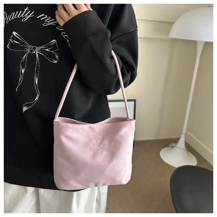 Light Blue Nylon Shoulder Bag for Women 2024 — feature 42