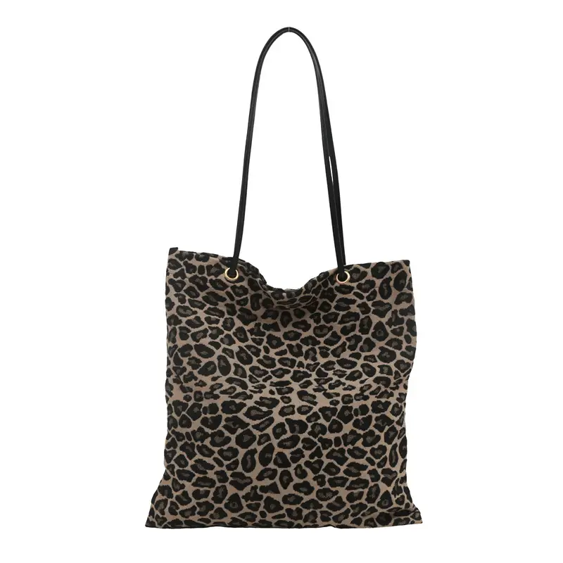 Women Leopard Print Tote Bag 2024 New Casual Fashion - Image 7