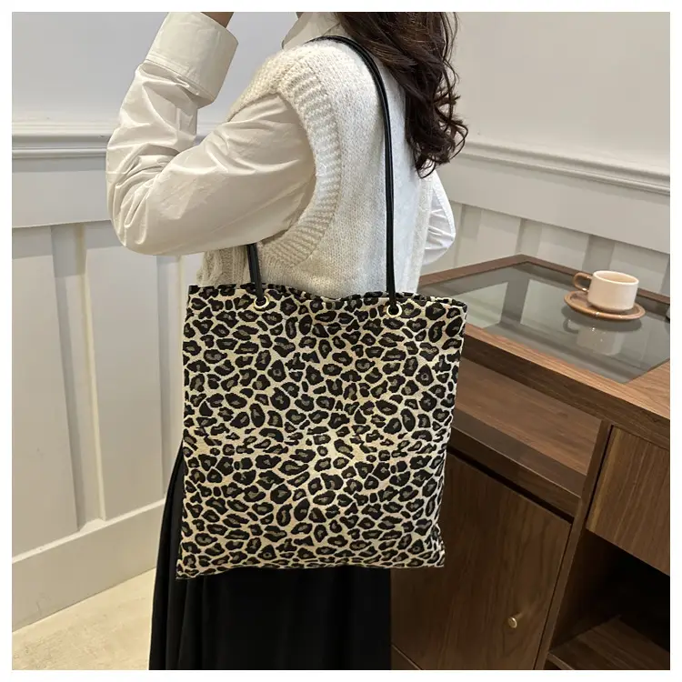 Women Leopard Print Tote Bag 2024 New Casual Fashion — feature 16