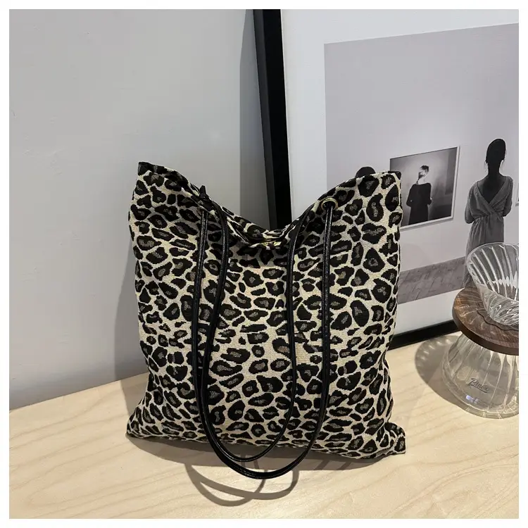Women Leopard Print Tote Bag 2024 New Casual Fashion — feature 24