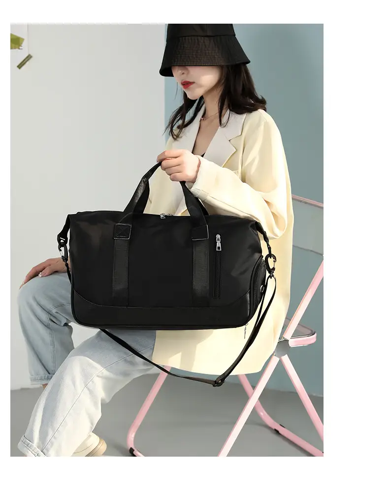 Black Multi-Functional Fitness Bag for Gym, Swim, & Outdoor Use — feature 25