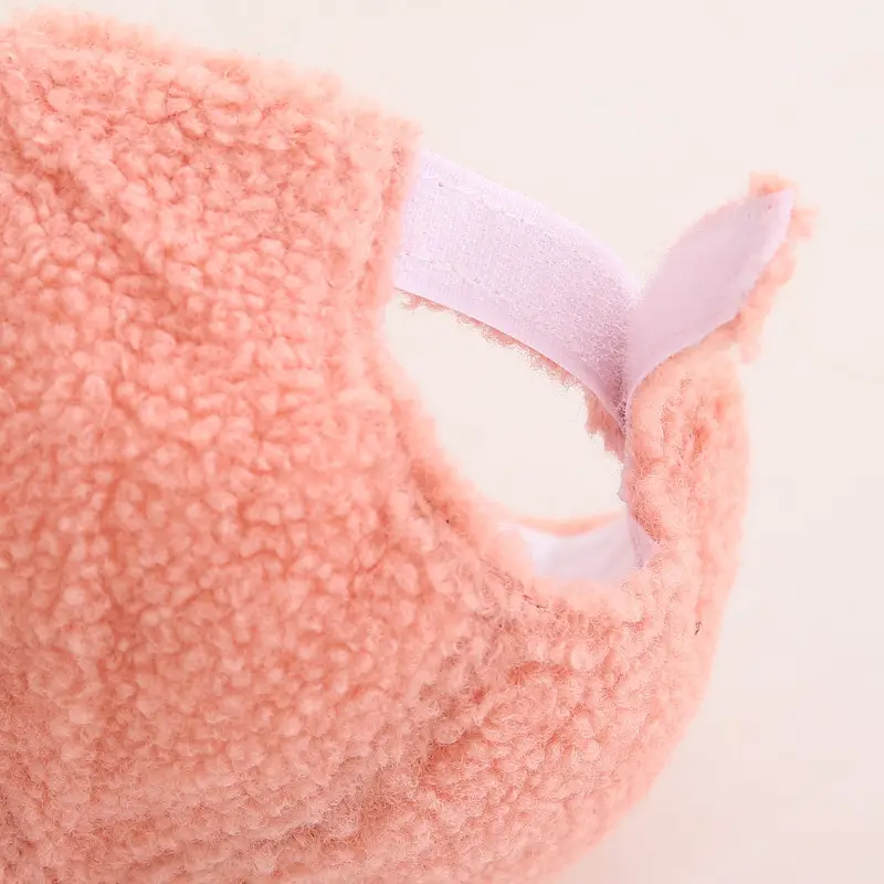 Children's Warm Cat Heart Cap Black Pink — feature 16
