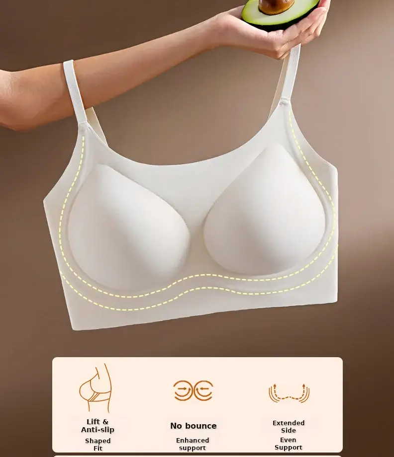 Invisible Seamless Sports Bra Women White 3.0 — feature 4