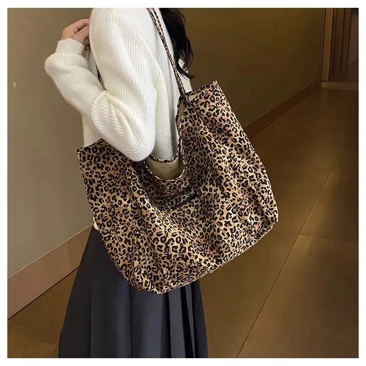 Leopard Print Large Capacity Women's Shoulder Bag — feature 11