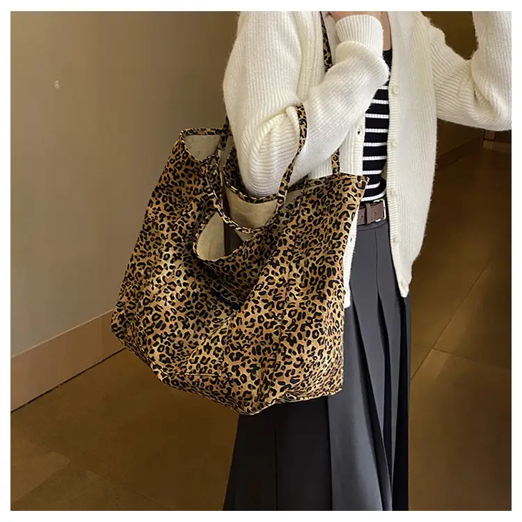 Leopard Print Large Capacity Women's Shoulder Bag — feature 15