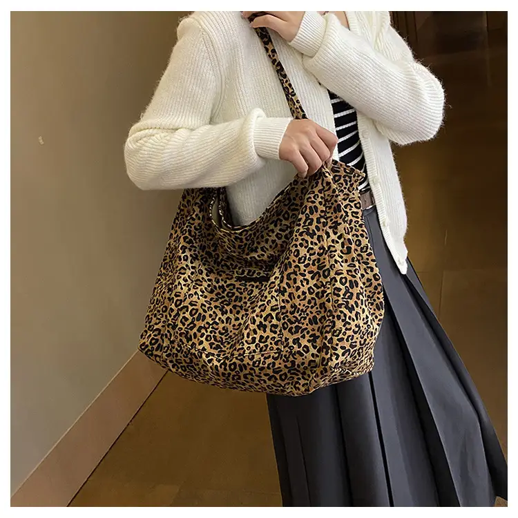 Leopard Print Large Capacity Women's Shoulder Bag — feature 18