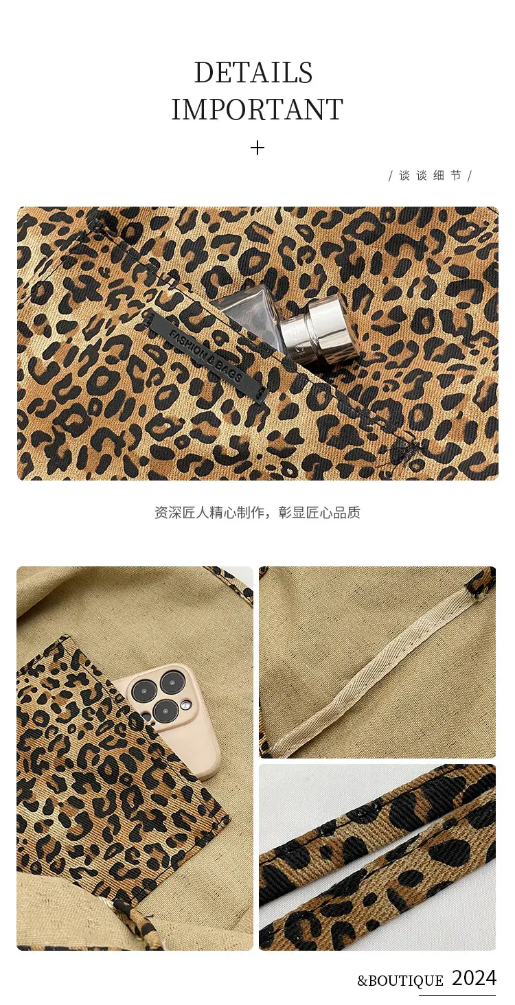Leopard Print Large Capacity Women's Shoulder Bag — feature 4