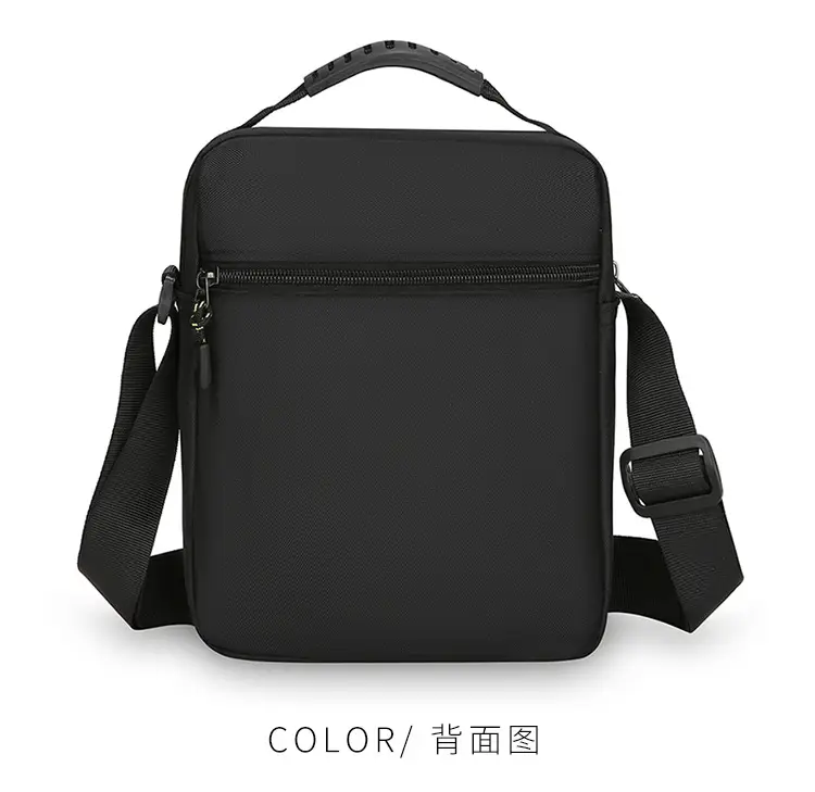 Men's Waterproof Crossbody Bag Black Large Capacity — feature 30