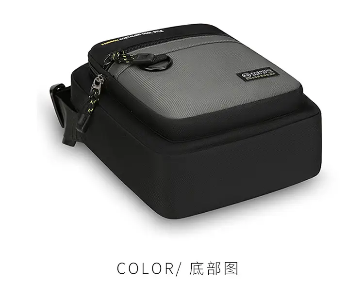 Men's Waterproof Crossbody Bag Black Large Capacity — feature 31
