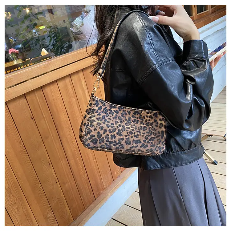 PU Leopard Print Shoulder Bag for Women — feature 12