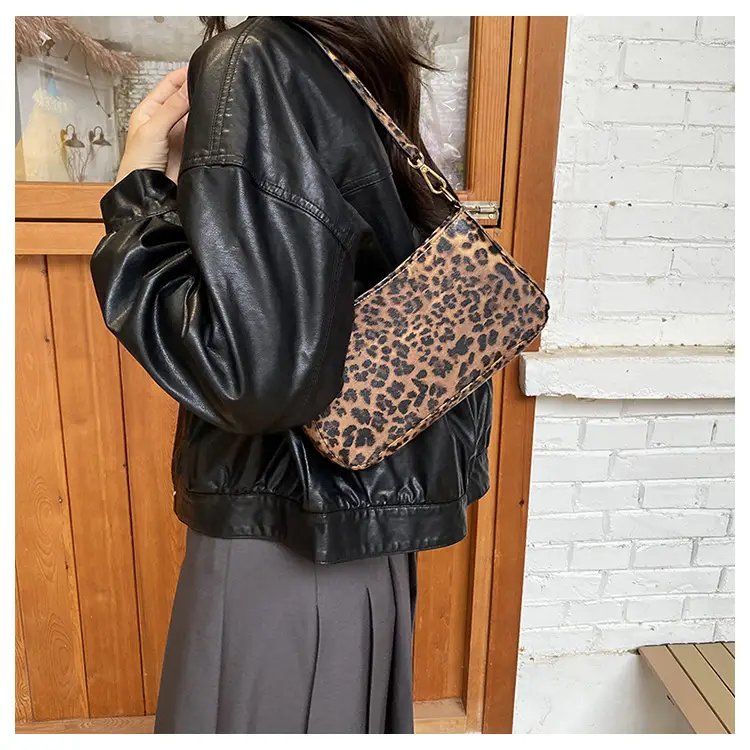 PU Leopard Print Shoulder Bag for Women — feature 15
