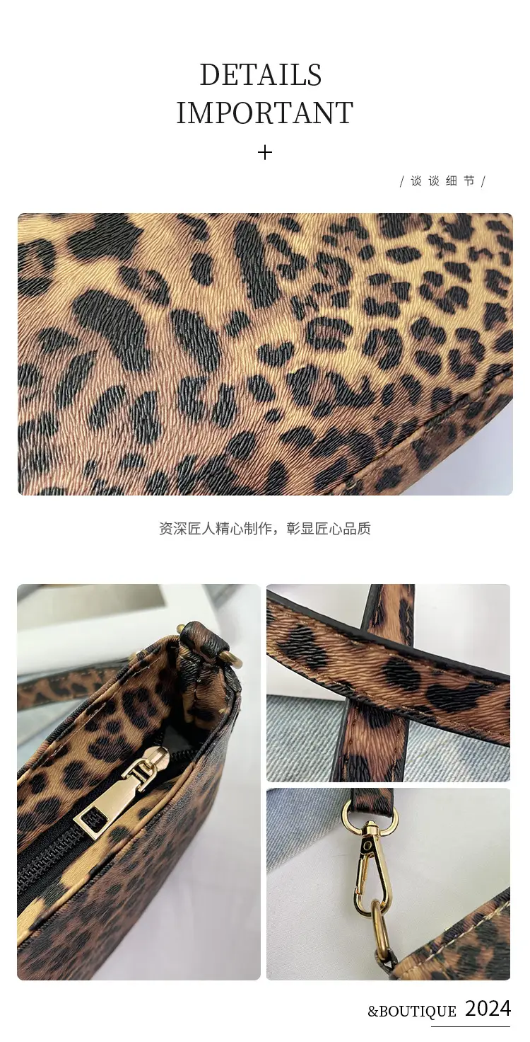 PU Leopard Print Shoulder Bag for Women — feature 4