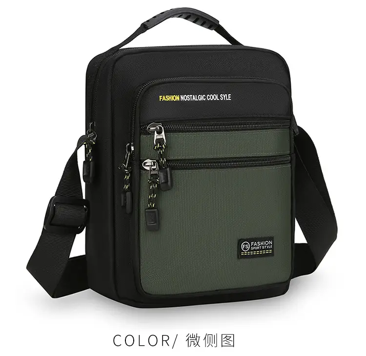 Men's Black Crossbody Travel Bag Large Capacity — feature 27