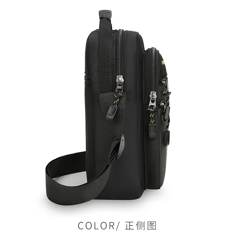 Men's Black Crossbody Travel Bag Large Capacity — feature 28