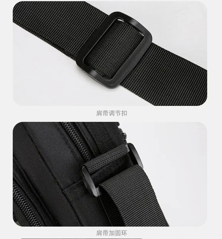 Men's Black Crossbody Travel Bag Large Capacity — feature 32