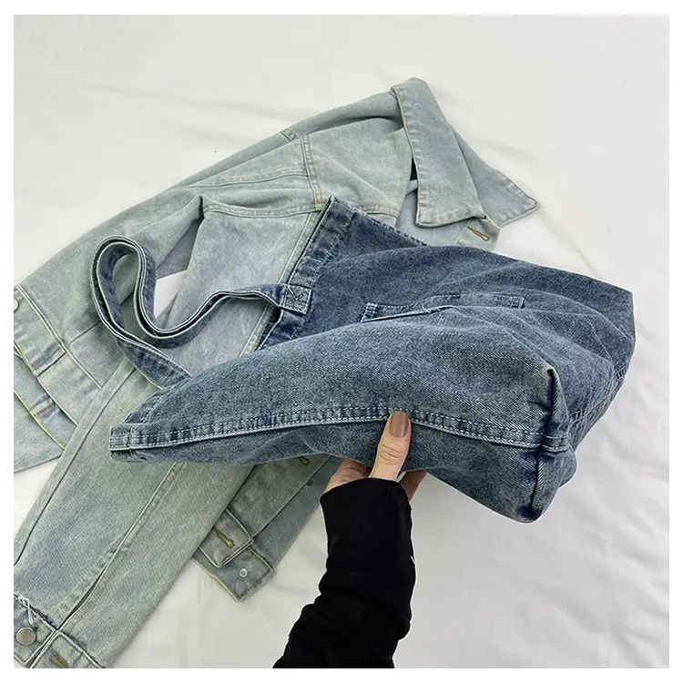 Women Denim Wash Bag Large Capacity Washable — feature 20