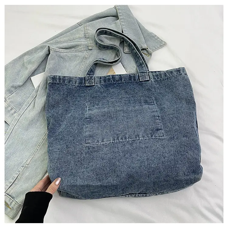 Women Denim Wash Bag Large Capacity Washable — feature 21
