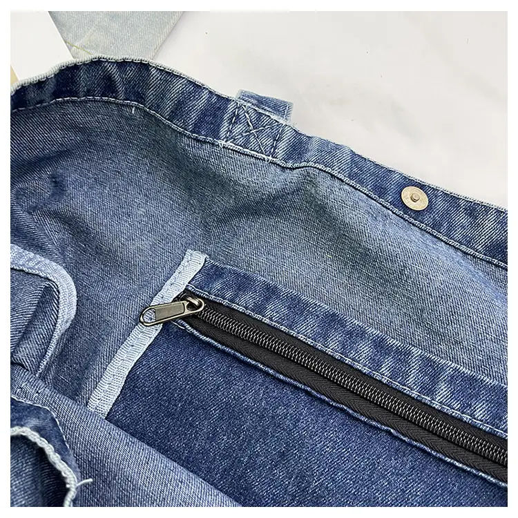 Women Denim Wash Bag Large Capacity Washable — feature 26