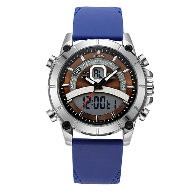 Men's Digital Display Sports Watch Black Strap - Image 3