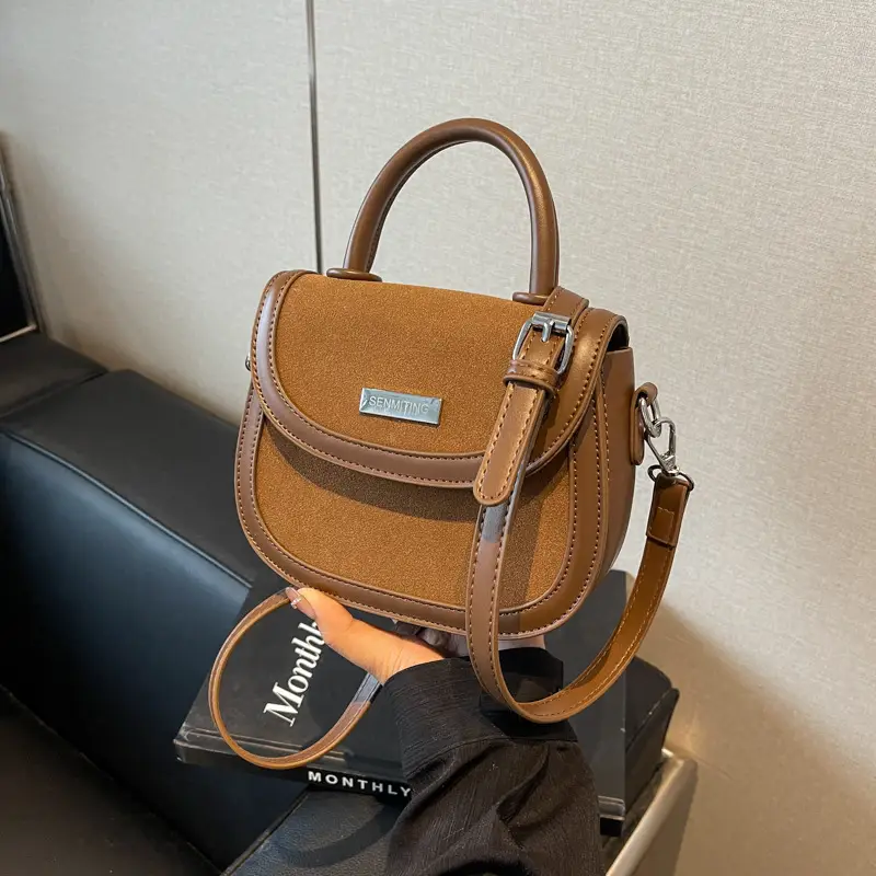 Black Saddle Crossbody Bag for Women 2024 - Image 2
