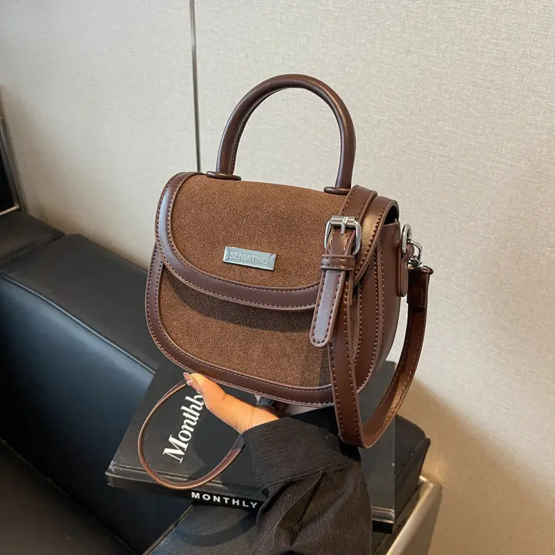 Black Saddle Crossbody Bag for Women 2024 - Image 3