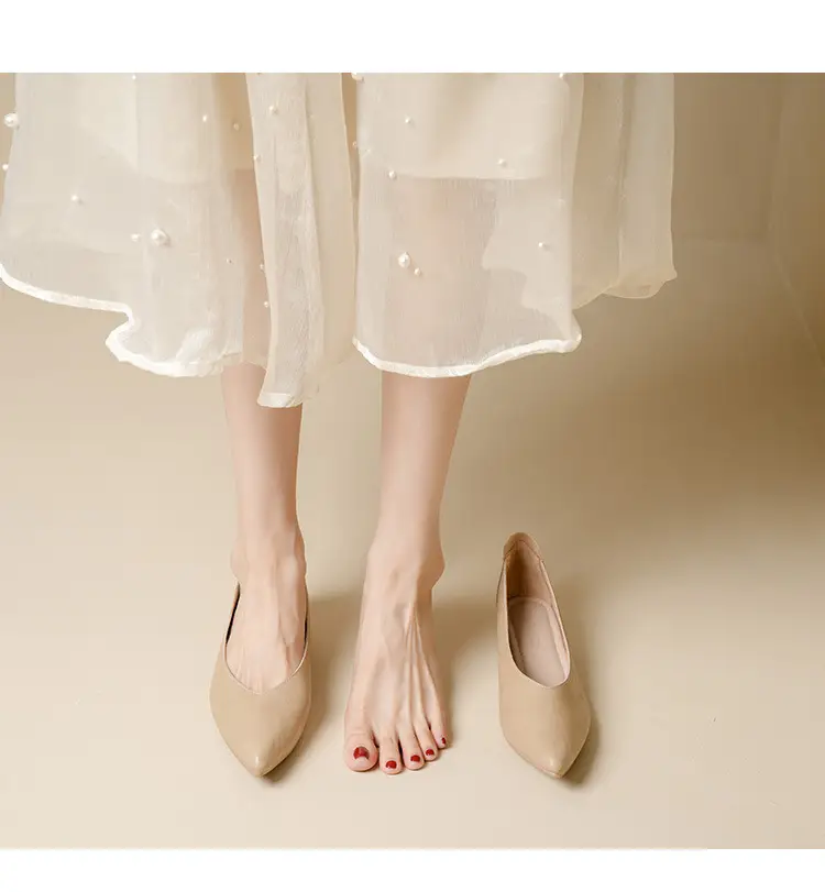 Popular Single Shoes with Chunky Heels, 2025 New Versatile Fairy-Style Loafers, Shallow Mid-Heel Shoes, Mother's Size Women's Shoes, Granny Shoes, Versatile — feature 18
