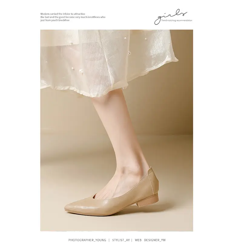 Popular Single Shoes with Chunky Heels, 2025 New Versatile Fairy-Style Loafers, Shallow Mid-Heel Shoes, Mother's Size Women's Shoes, Granny Shoes, Versatile — feature 19