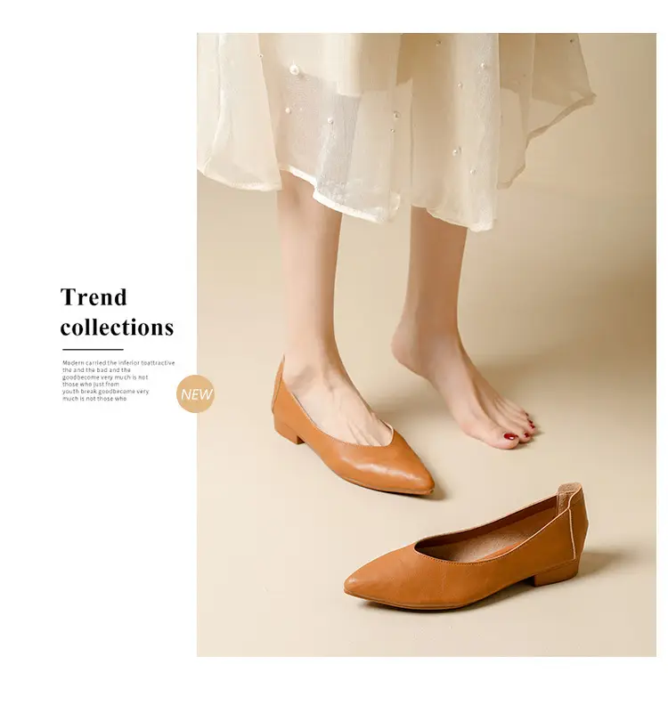 Popular Single Shoes with Chunky Heels, 2025 New Versatile Fairy-Style Loafers, Shallow Mid-Heel Shoes, Mother's Size Women's Shoes, Granny Shoes, Versatile — feature 29