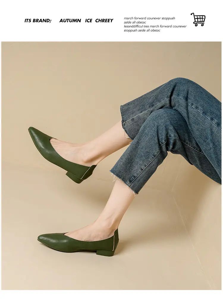 Popular Single Shoes with Chunky Heels, 2025 New Versatile Fairy-Style Loafers, Shallow Mid-Heel Shoes, Mother's Size Women's Shoes, Granny Shoes, Versatile — feature 35