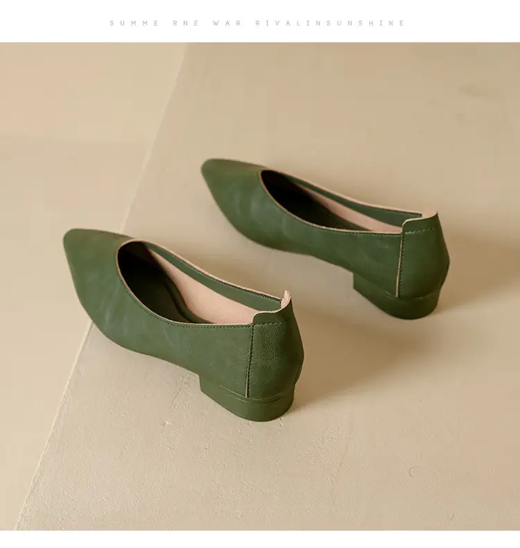 Popular Single Shoes with Chunky Heels, 2025 New Versatile Fairy-Style Loafers, Shallow Mid-Heel Shoes, Mother's Size Women's Shoes, Granny Shoes, Versatile — feature 41