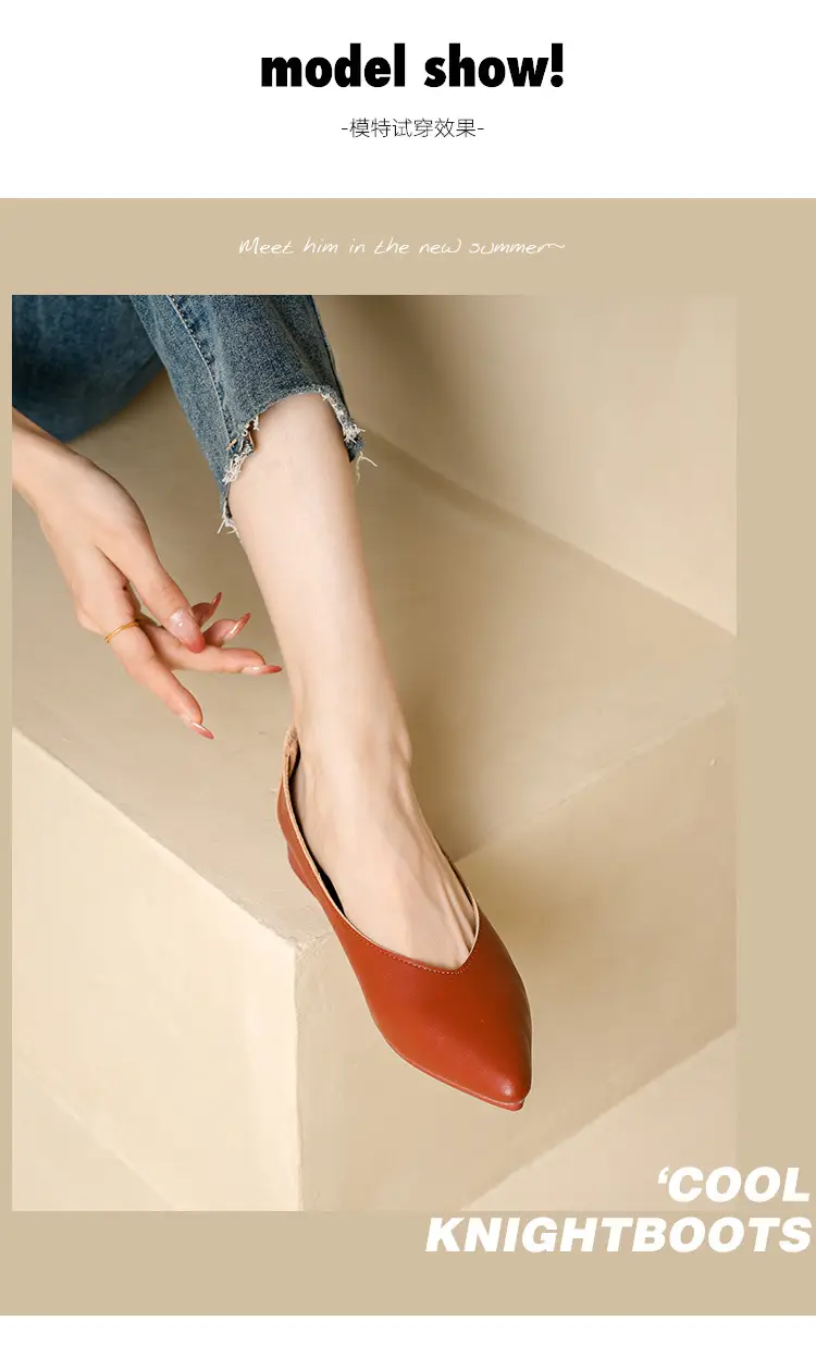 Popular Single Shoes with Chunky Heels, 2025 New Versatile Fairy-Style Loafers, Shallow Mid-Heel Shoes, Mother's Size Women's Shoes, Granny Shoes, Versatile — feature 42