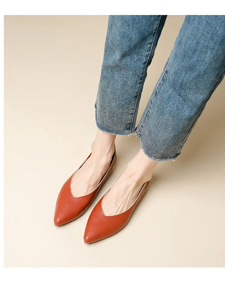Popular Single Shoes with Chunky Heels, 2025 New Versatile Fairy-Style Loafers, Shallow Mid-Heel Shoes, Mother's Size Women's Shoes, Granny Shoes, Versatile — feature 43