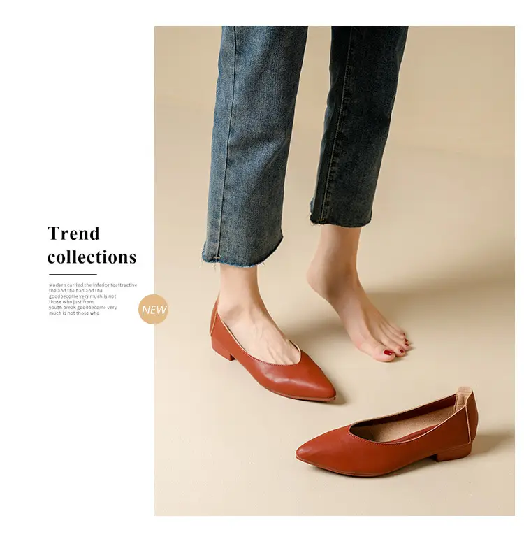 Popular Single Shoes with Chunky Heels, 2025 New Versatile Fairy-Style Loafers, Shallow Mid-Heel Shoes, Mother's Size Women's Shoes, Granny Shoes, Versatile — feature 45