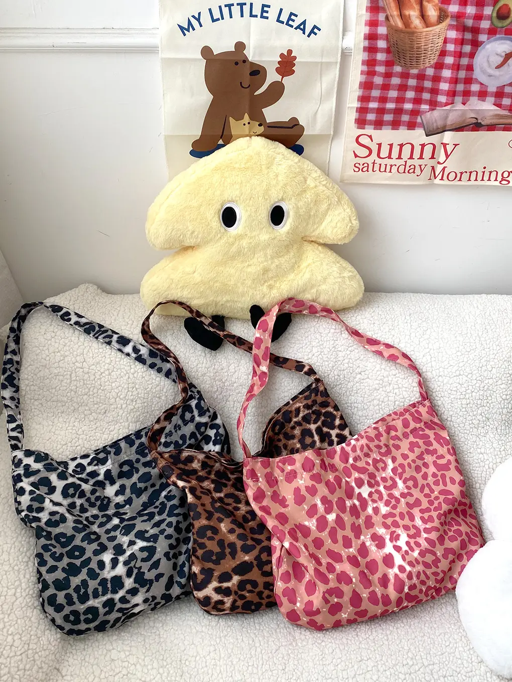 Raspberry Pink Leopard Print Shoulder Bag - Image 5