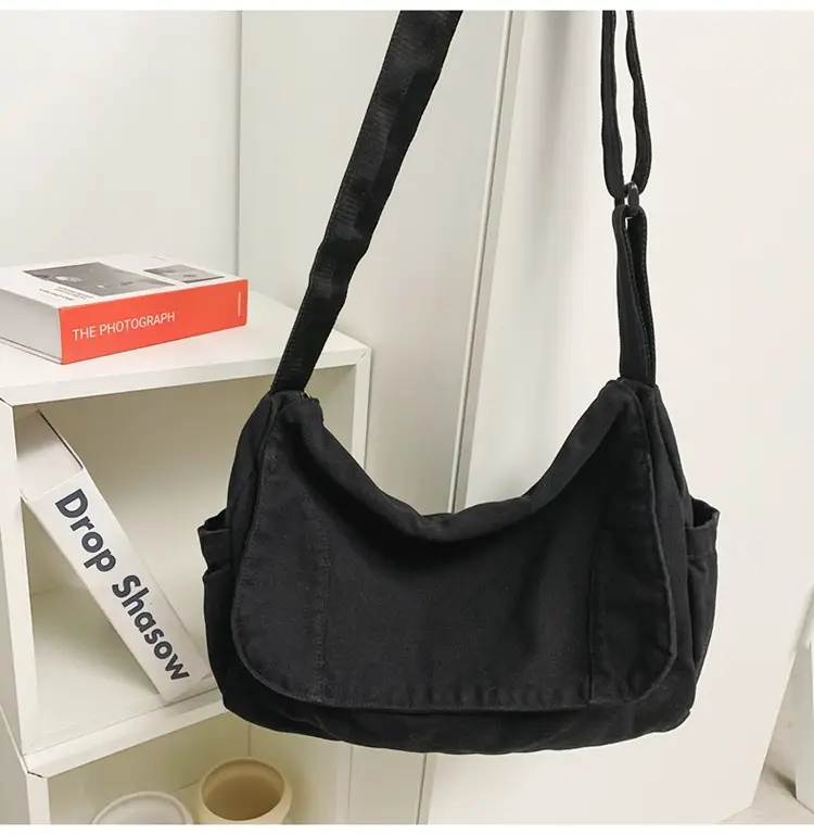Washed Canvas Crossbody Bag Men Japanese Style Large Capacity — feature 51