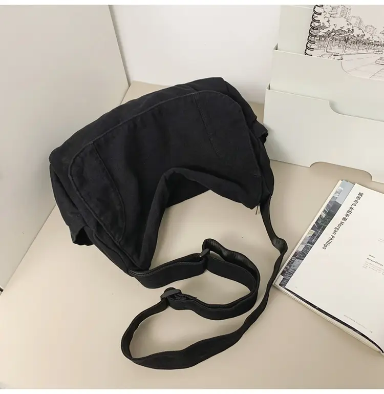 Washed Canvas Crossbody Bag Men Japanese Style Large Capacity — feature 52