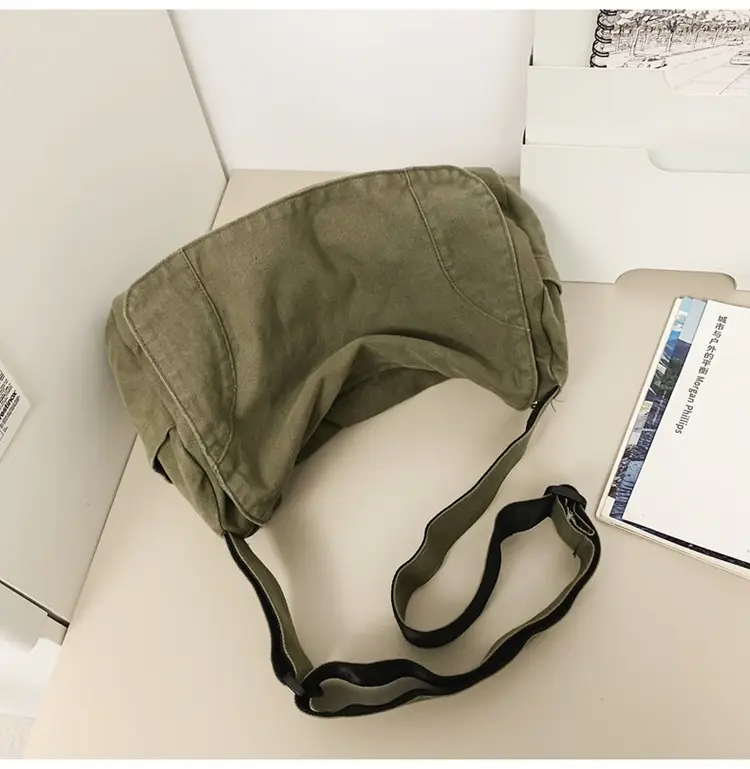 Washed Canvas Crossbody Bag Men Japanese Style Large Capacity — feature 56