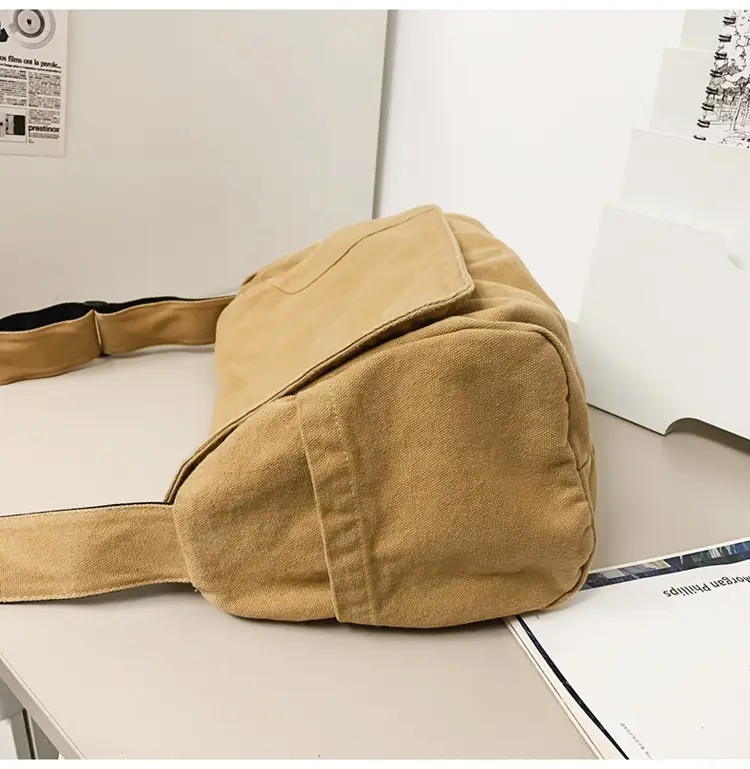 Washed Canvas Crossbody Bag Men Japanese Style Large Capacity — feature 59