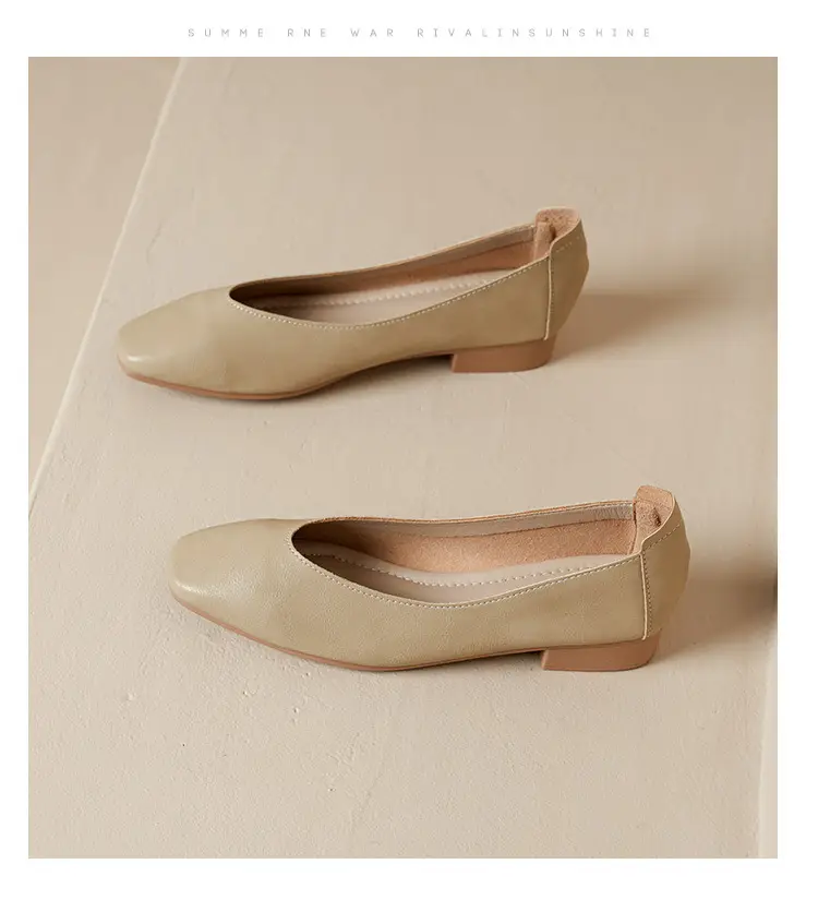 Square-Toe Single Shoes for Women with Chunky Heels, 2025 New Fairy-Style Shallow Mid-Heel Shoes, Mother's Size Women's Shoes, Versatile Granny Shoes — feature 15