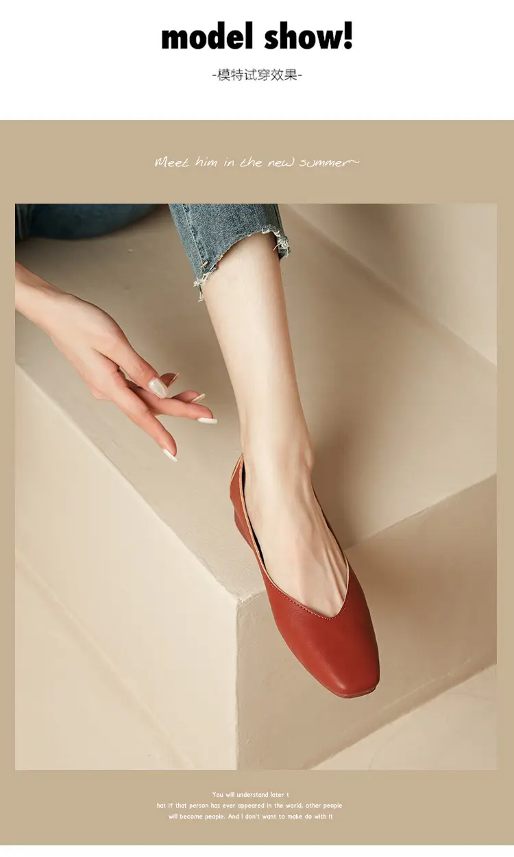 Square-Toe Single Shoes for Women with Chunky Heels, 2025 New Fairy-Style Shallow Mid-Heel Shoes, Mother's Size Women's Shoes, Versatile Granny Shoes — feature 27