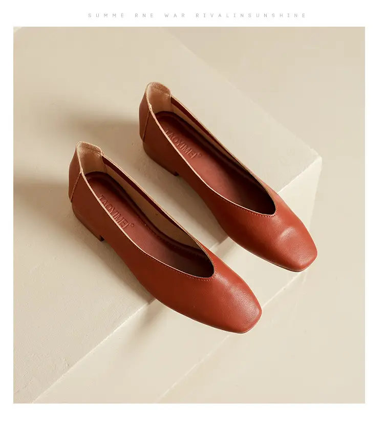 Square-Toe Single Shoes for Women with Chunky Heels, 2025 New Fairy-Style Shallow Mid-Heel Shoes, Mother's Size Women's Shoes, Versatile Granny Shoes — feature 33