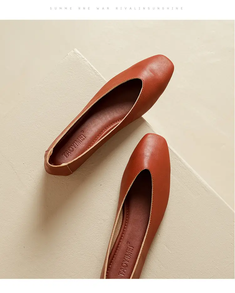 Square-Toe Single Shoes for Women with Chunky Heels, 2025 New Fairy-Style Shallow Mid-Heel Shoes, Mother's Size Women's Shoes, Versatile Granny Shoes — feature 34
