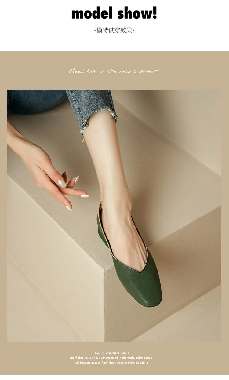 Square-Toe Single Shoes for Women with Chunky Heels, 2025 New Fairy-Style Shallow Mid-Heel Shoes, Mother's Size Women's Shoes, Versatile Granny Shoes — feature 36