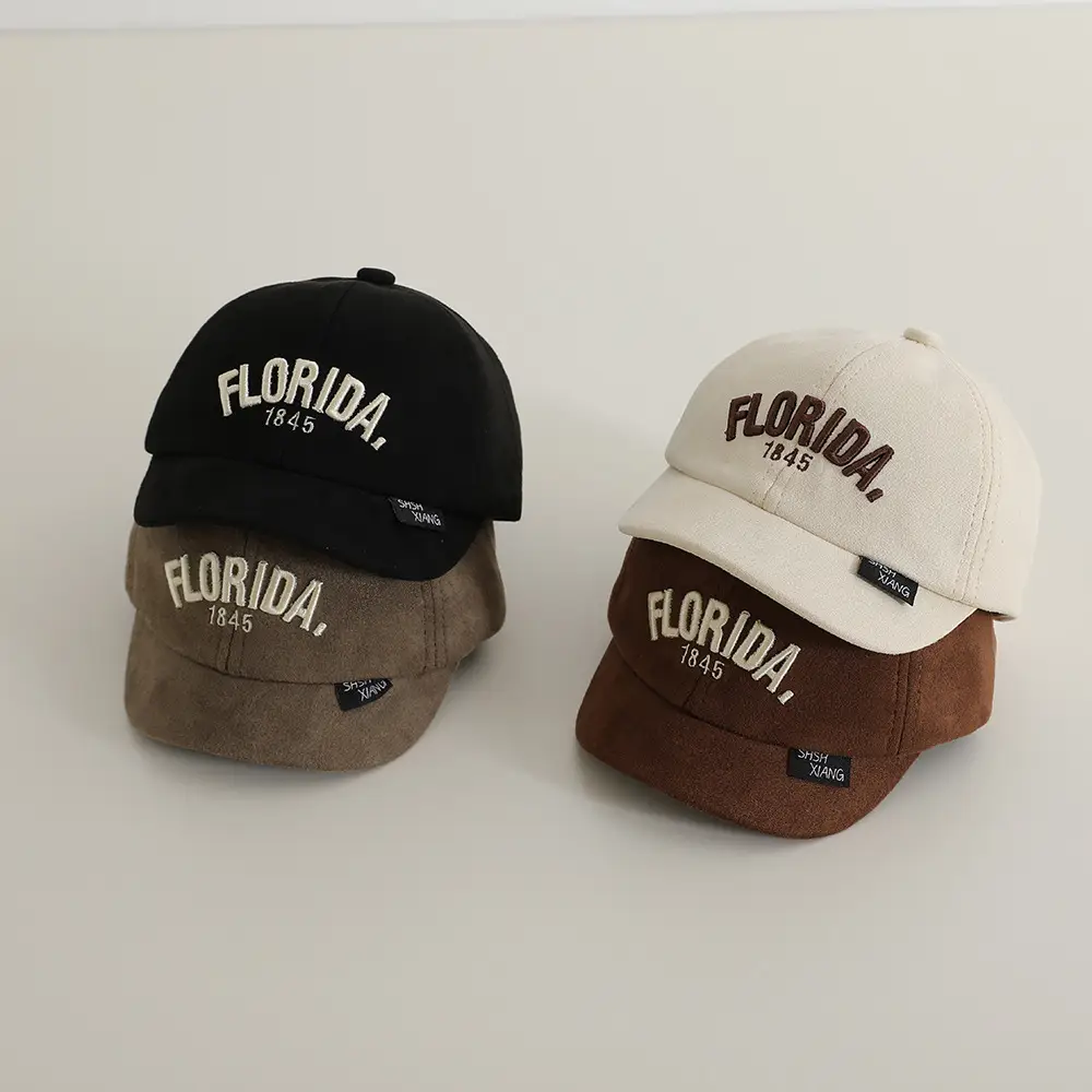 Florida 1945 Beige Baseball Cap for Boys Girls — feature 3