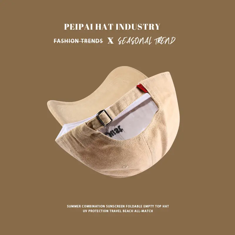 White Peat Hat with Wide Brim and Peak Design — feature 13
