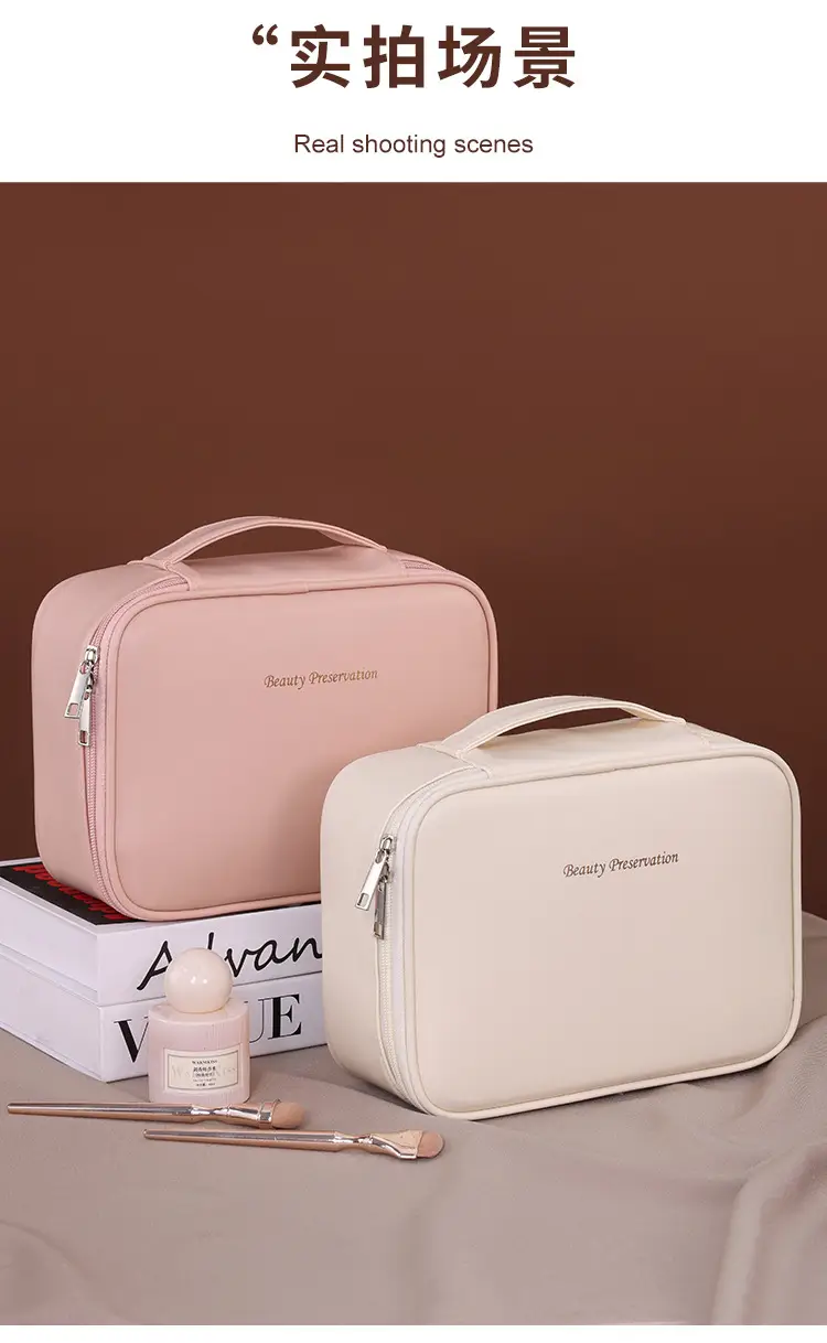 Split Cosmetic Brush & Beauty Kit Storage Bag — feature 12