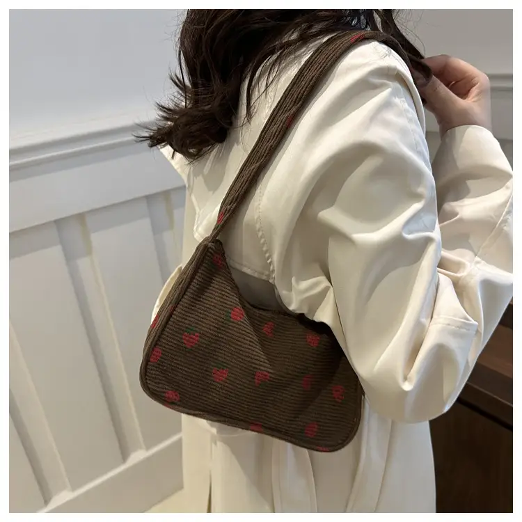Japanese Style Strawberry Print Shoulder Bag for Girls — feature 27
